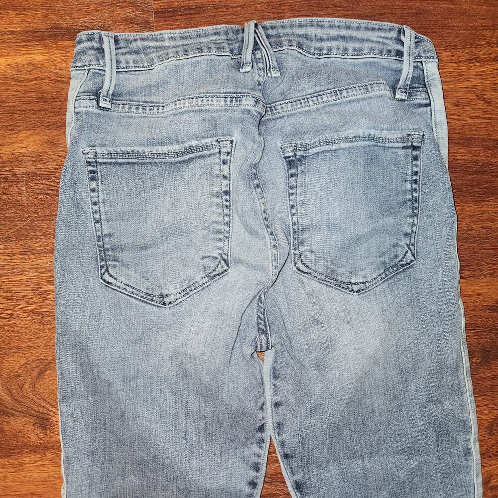 Good American Good Waist Two-Toned High Rise Skinny Jeans, Size 2/26 - Picture 7 of 10